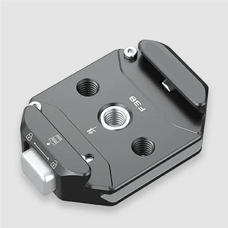 AT82-F38 Multi-Hole Quick Release Base Universal DSLR Camera Gimbal Arcaswiss Quick Switch Adapter 1/4Inch 3/8Inch