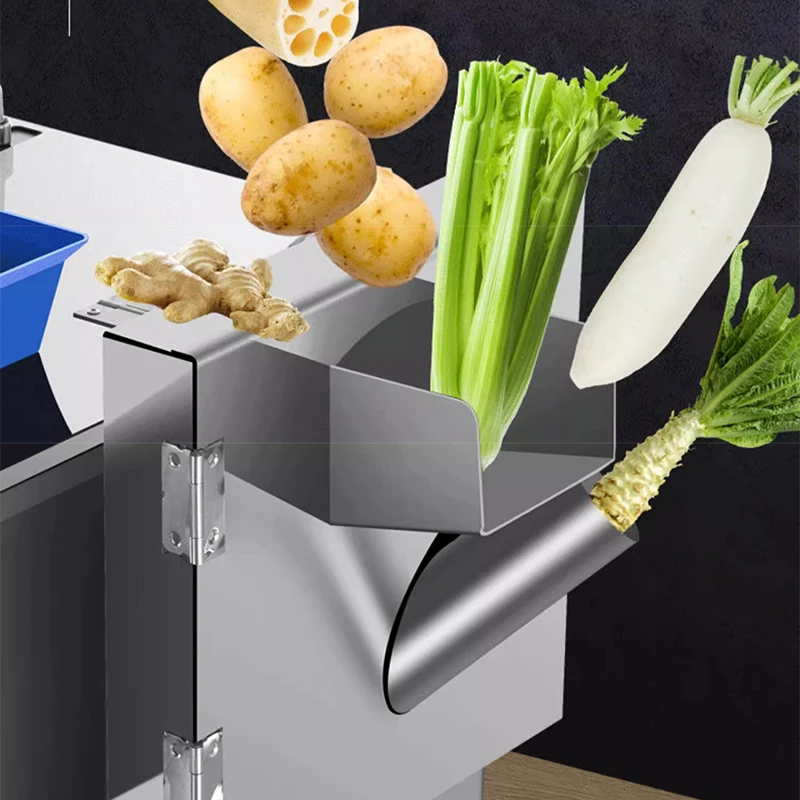 Elektrische vleessnijmachine Commerciële automatische roestvrijstalen elektrische snijmachine Aardappelsnijmachine Groenten
