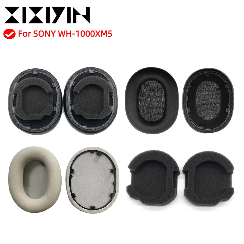

Earphone pads ForSony WH-1000XM5 replacement Earpads headphones Earmuffs Soft Mesh cloth Memory Covers Sponge Protein