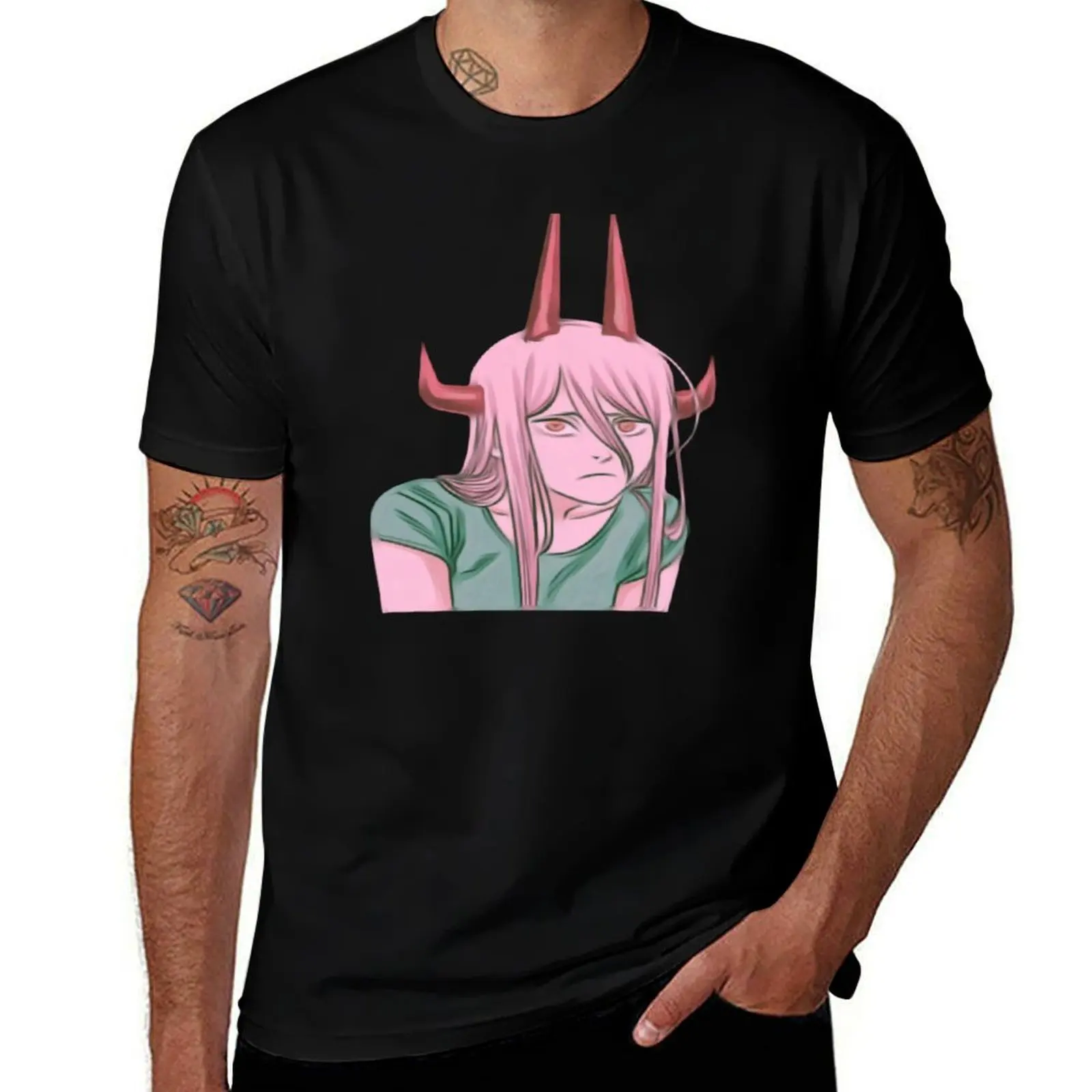 

Power T-Shirt quick-drying customs street wear anime tshirt mens graphic t-shirts funny