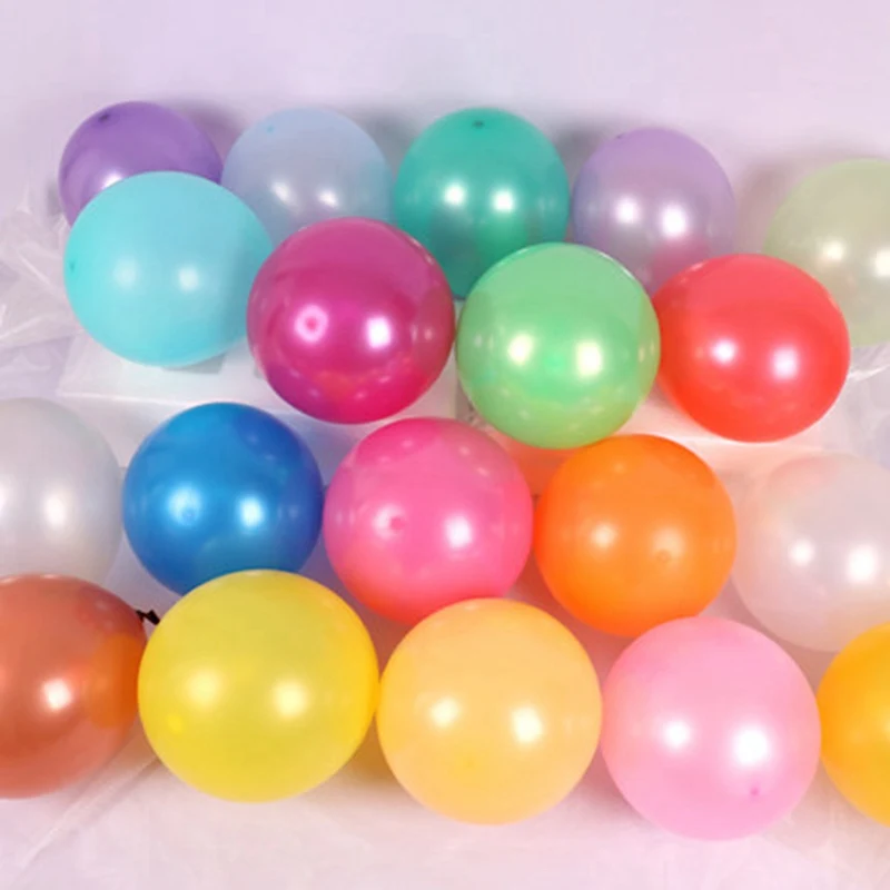 100~10Pcs Thicken 12inch Glossy Pearl Latex Balloons Romantic Wedding Birthday Party Decoration Baby Shower Colorful Balloons