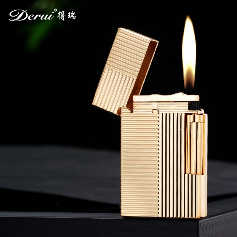 2026 Zinc Alloy Carved Loud Voice High End Open Flame Lighter Gift Side Pulley Ignition Exquisite Lighters Gifts For Boyfriend