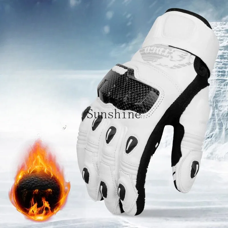 Men's winter warm waterproof and cold-proof rider locomotive off-road gloves anti-drop winter velvet