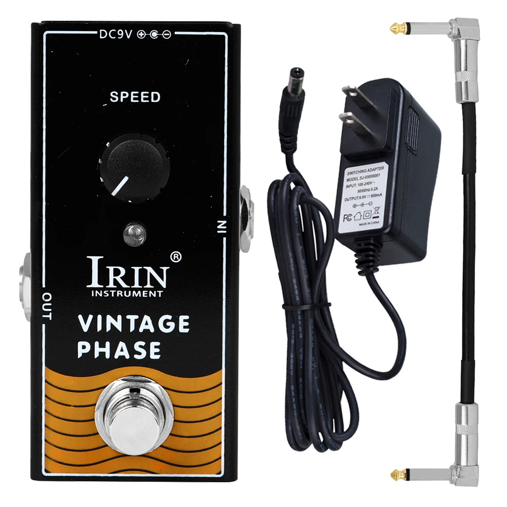 

IRIN RF-06 Vintage Phase Electric Guitar Effect Pedal Classic Sound Effects True Bypass Pedal Metal Casing Guitar Accessories