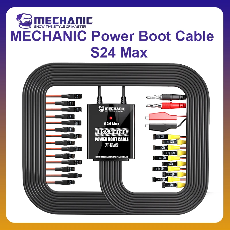

MECHANIC OFFICIAL Power Boot Cable S24 Max iPhone And Android Mobile Phone Boot Line Switch Power Supply Cord Phone Repair Tools