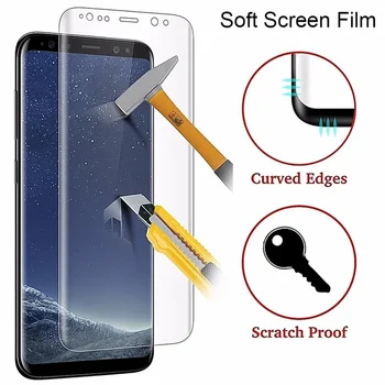 Yumuşak ekran koruyucu Samsung Galaxy S8 S9 S10 S20 artı not 8 9 10 plussamsung Film Samsung S7 kenar S6 artı