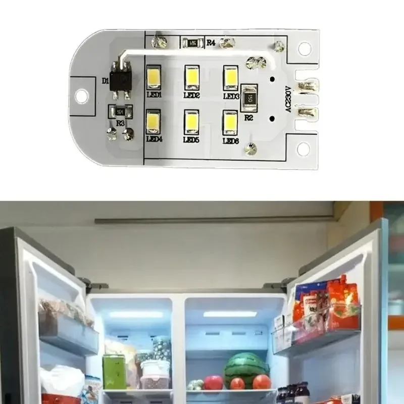 Image of 1-teilige LED-Beleuchtungsplatine, PCB-Textur, einfache Installation, Kühlschranklampe für den Innenraum des Kühlschranks, X7XA, LED-Lichtleisten, Lichtpanel