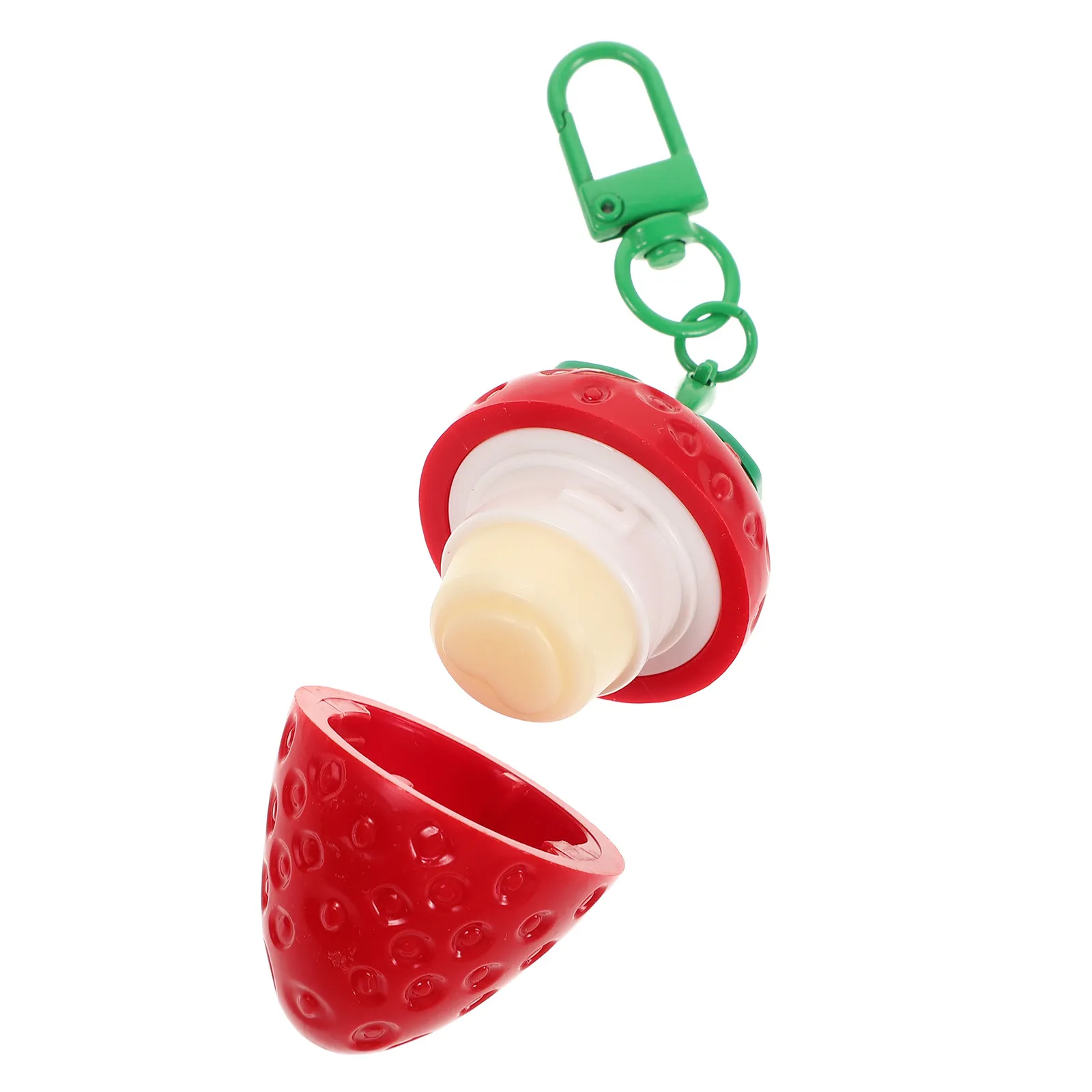 Strawberry Moisturizing Lip Balm for Women and Men Portable Compact Lip Care Cream Autumn Winter Dry Lips Repair Hydration