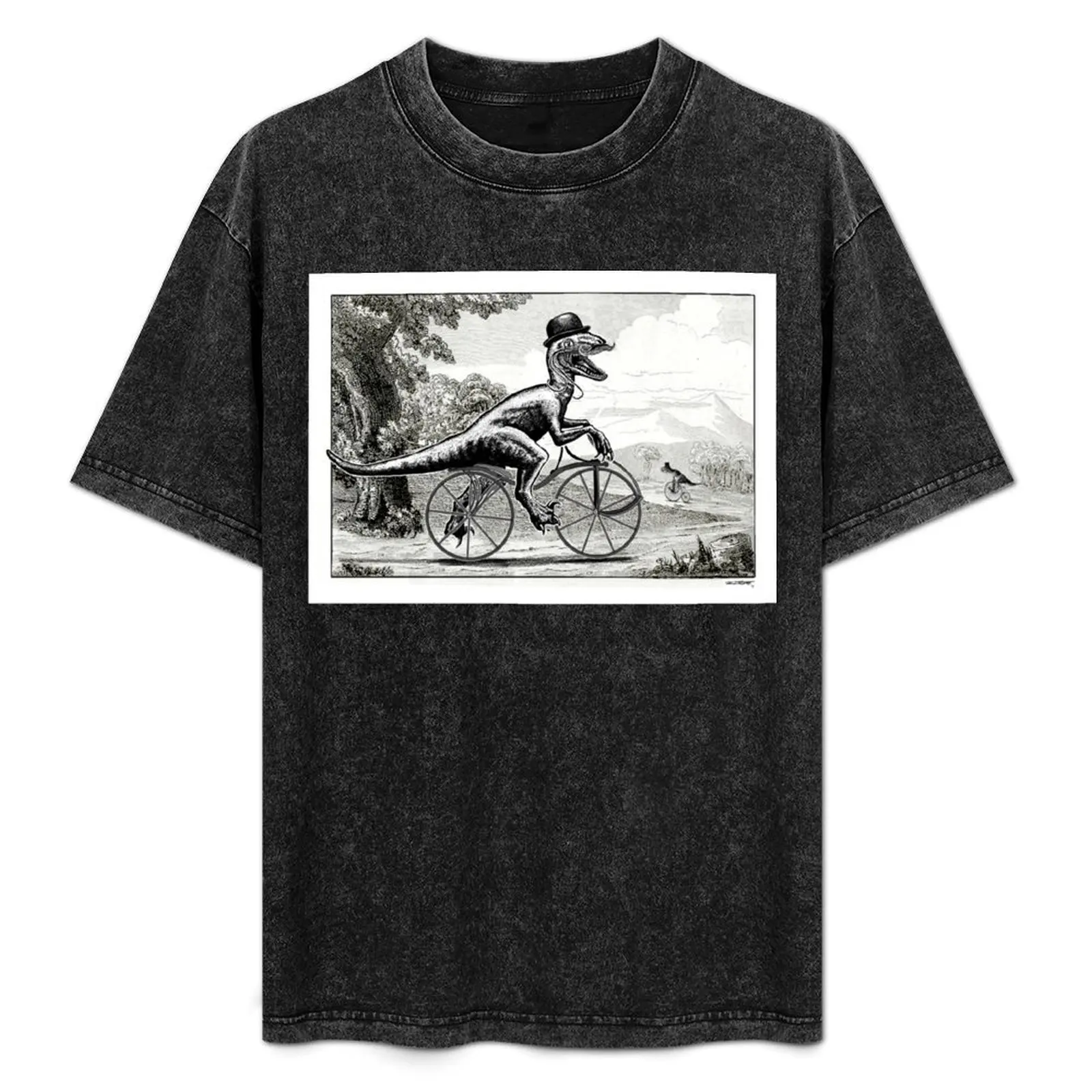 

Velociraptor on a Velocipede T-Shirt Outdoor Sports Short Sleeve Top