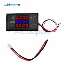 LCD Digital Voltmeter Ammeter Wattmeter Voltage Current Power Meter Volt Detector Tester Monitor 12V 24V 48V DC 0-500V 10A 5000W