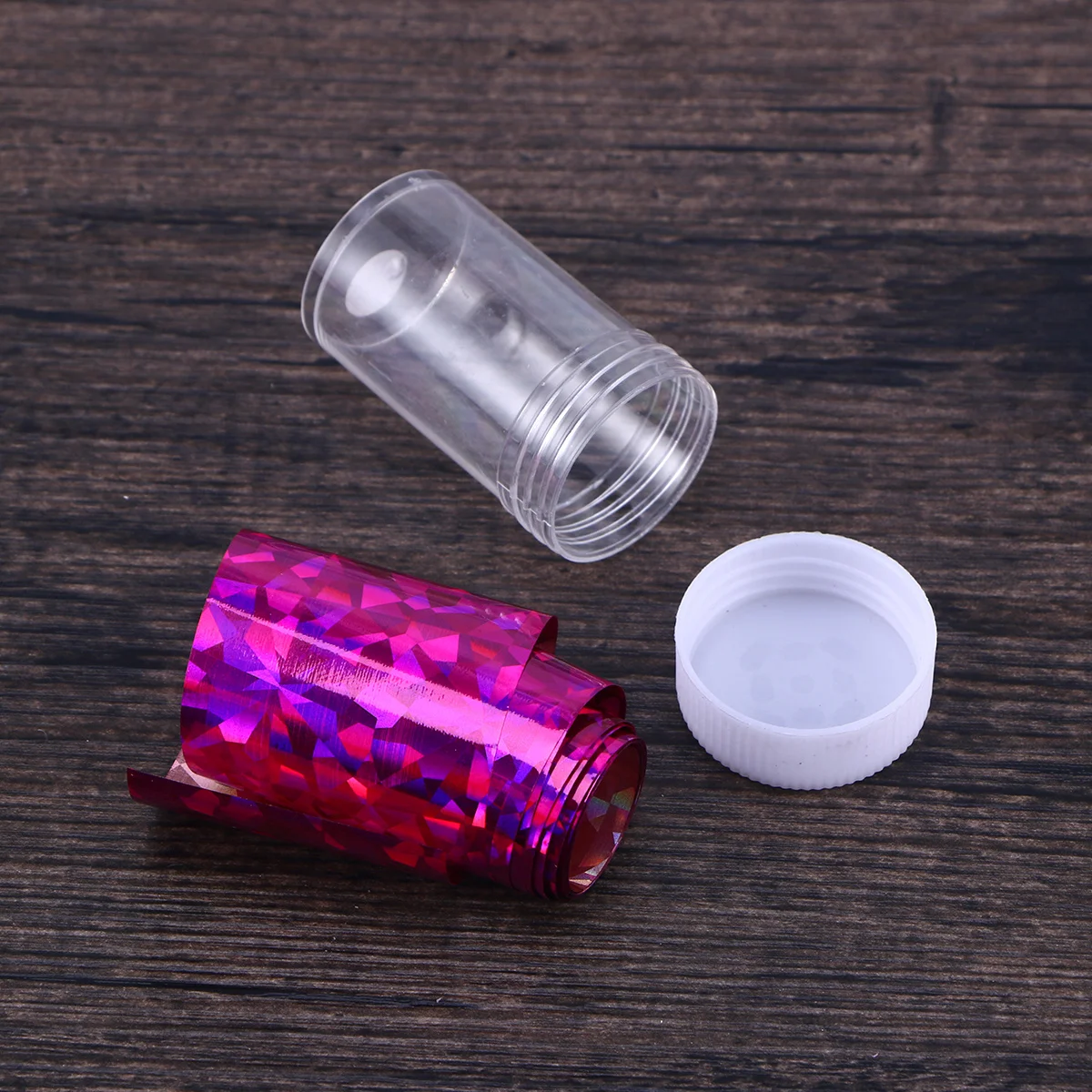 สติกเกอร์ติดเล็บลายฟอยล์ไล่สี 24 ชิ้น สำหรับผู้หญิง ตกแต่งเล็บแบบติดเอง ไม่ต้องใช้กาว