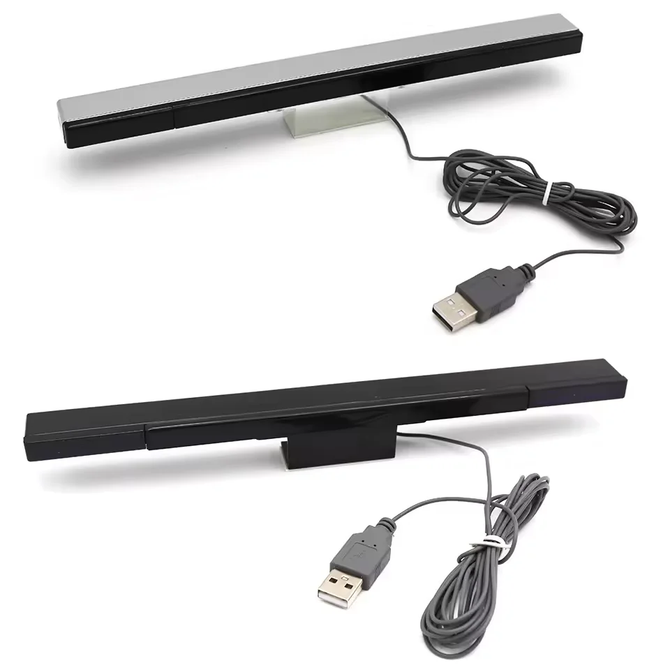 For Wii Wiiu Game Sensor Bar with Extension Cord USB Infrared Wired Remote Motion Sensor Receiver IR Signal Ray for Nintendo Wil