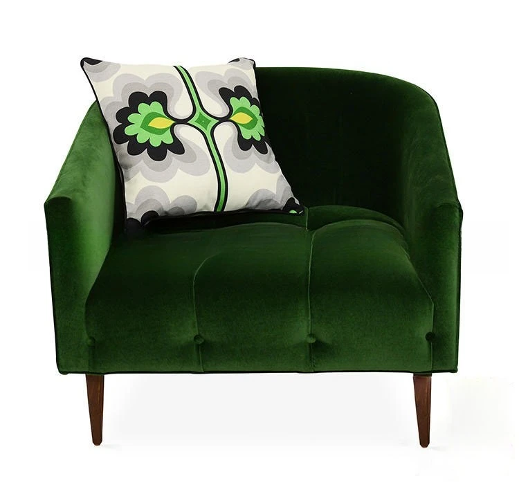 American fabric sofa furniture living room simple modern fashion soft bag chair cafe casual back chair