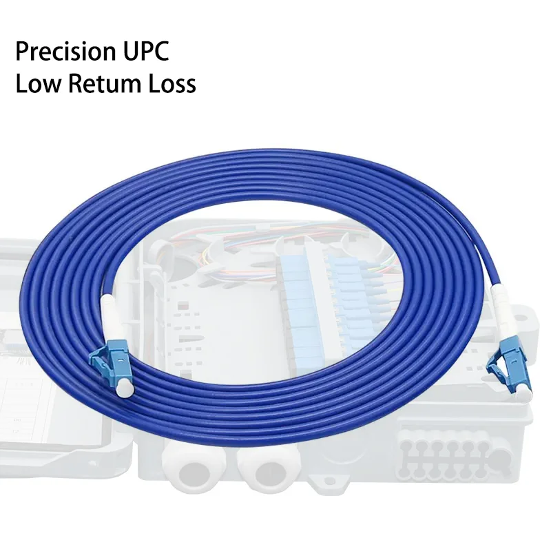 Fiber Patch Cord LC UPC Industrial grade Single Mode Simplex Armoured 3.0mm FTTH Indoor and outdoor Optical Patch Cable