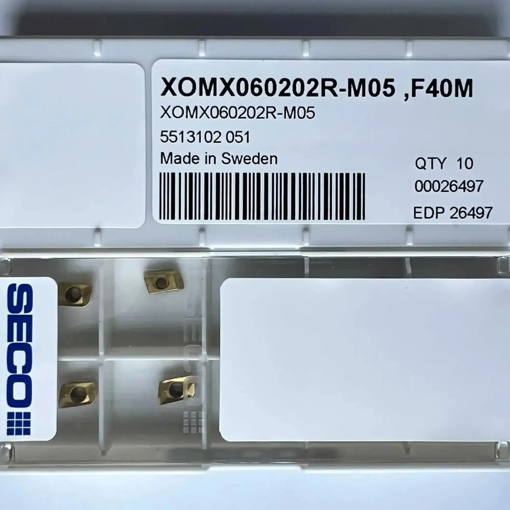 

XOMX060202TR-M05,F40M /Alloy blade 10 PCS