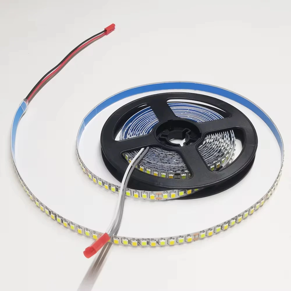 （2 welding point）3 meters 2835 200D dual colors LED strip for repairing chandeliers, 3000K+6500K LED ribbon (51-60W)X2colors