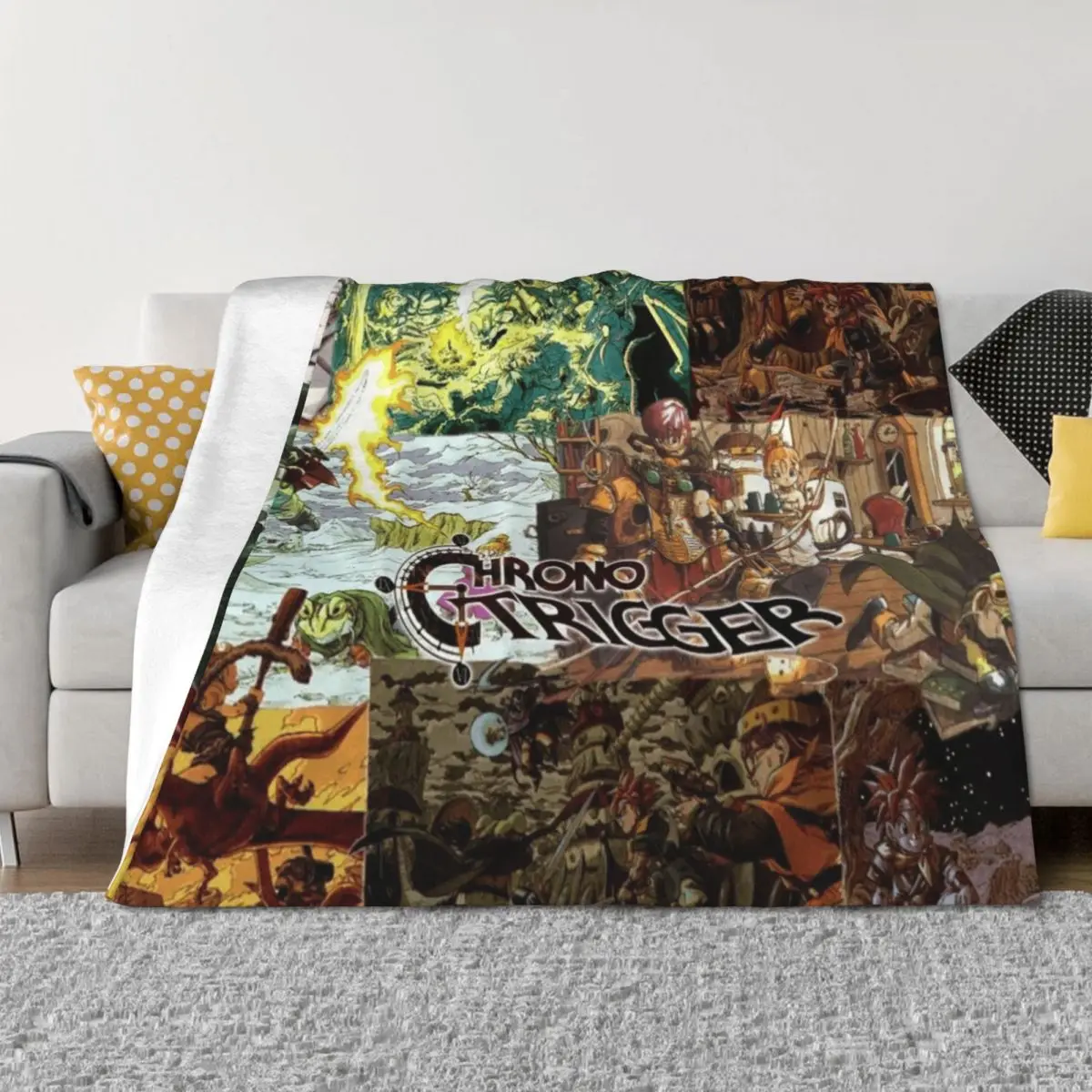 

Chrono Trigger Throw Blanket valentine gift ideas Sofa warm winter Bed covers Blankets