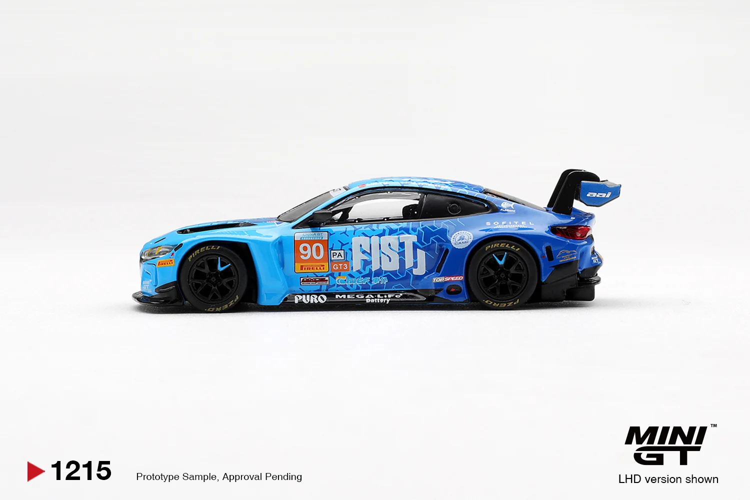 MINIGT 1:64 BMW M4 1215 GT3 EVO # 90 Pioneer Racing Team AAI 2025 China GT LHD Version Legierung-Automodell – Detail 5