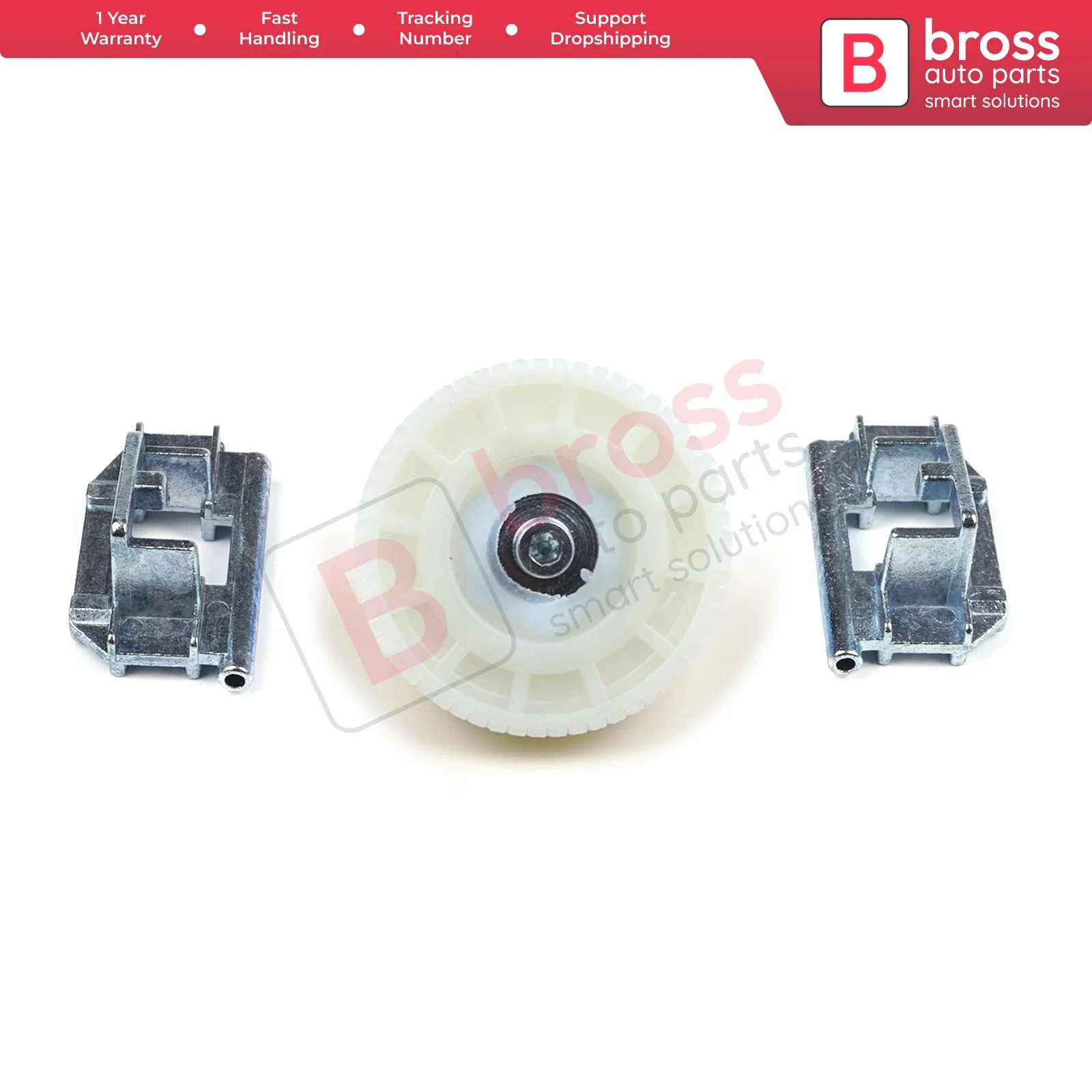 

Bross Auto Parts BSR18+BSR27 Sunroof Slider Left And Right Brackets and Motor Gear for Peugeot 206 Fast Shipment Made in Turkey