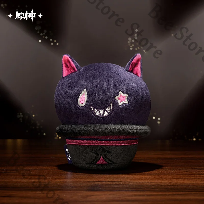 

Официальная подлинная 」Genshin Impact Magic Show Series, забавная шляпа кошки Лини с медленной эластичностью отскока, плюшевая кукла-щип, подарок