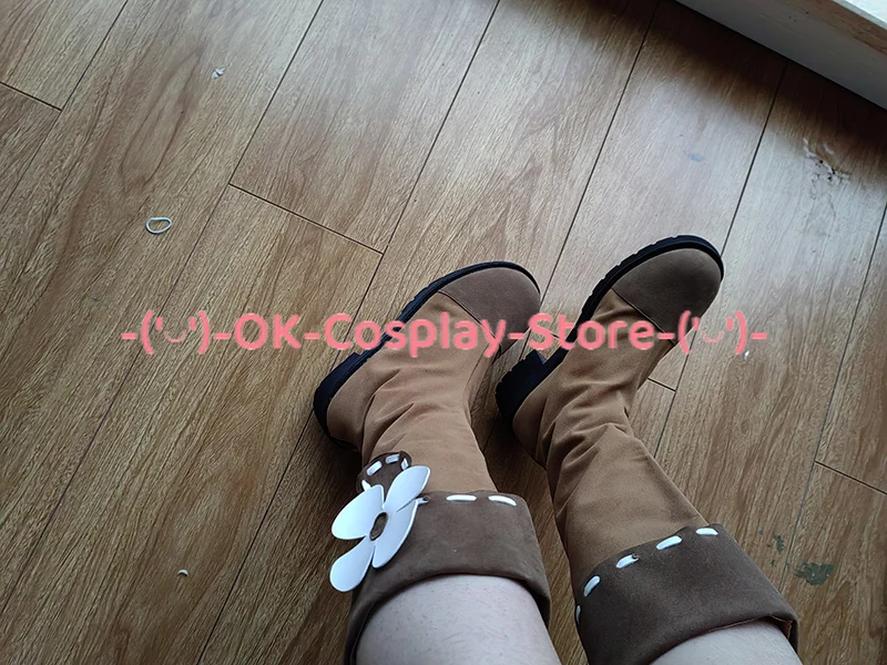 Jogo Genshin Impact Klee Cosplay Sapatos, Botas De Carnaval De Halloween, Custom Made Prop