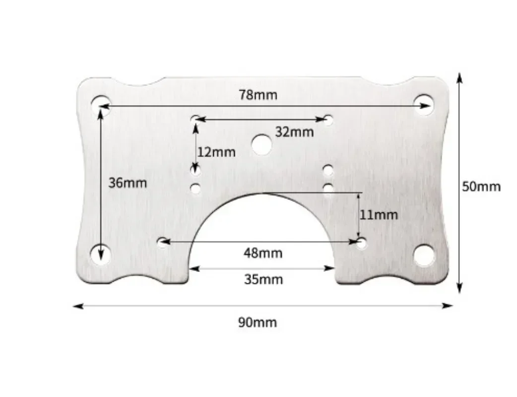 Stainless Steel Hinge Repair Plate Cabinet Furniture Drawer Table Door Panel Repair Kit Hardware Hinge Fixing Plate Connection