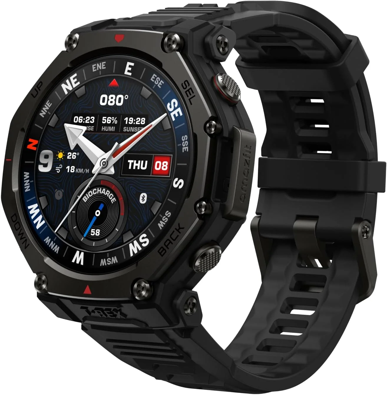Relógio inteligente Amazfit T-Rex 3 Pro, moldura em titânio, GPS de banda dupla, mapas offline, bateria com 25 dias de duração, 10 ATM, 10 ATM, mais d