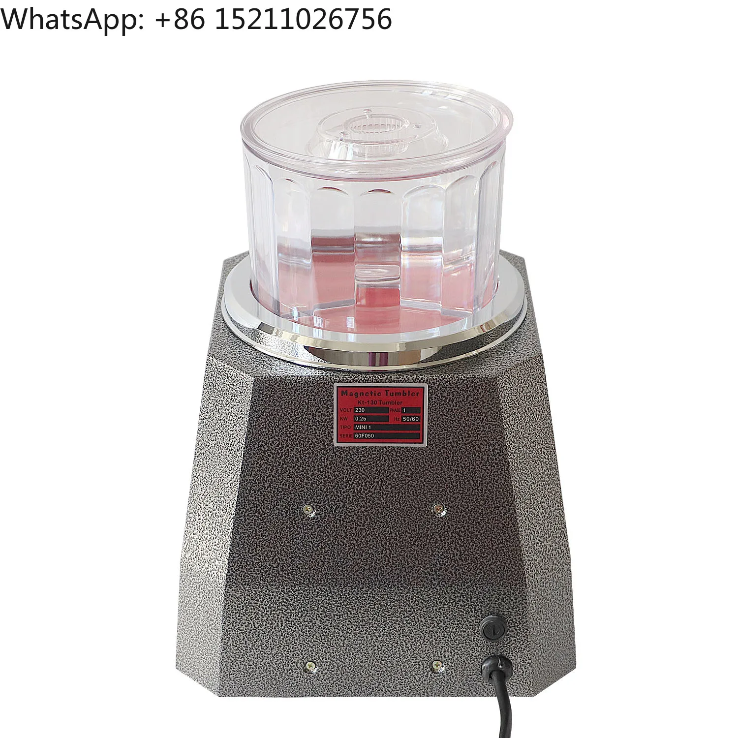 Boasta Factory KT-130 آلة تلميع مغناطيسية 250 واط 2000 دورة في الدقيقة بهلوان 600 جرام أدوات تنظيف المجوهرات إزالة الأزيز التشطيب الملمع #5