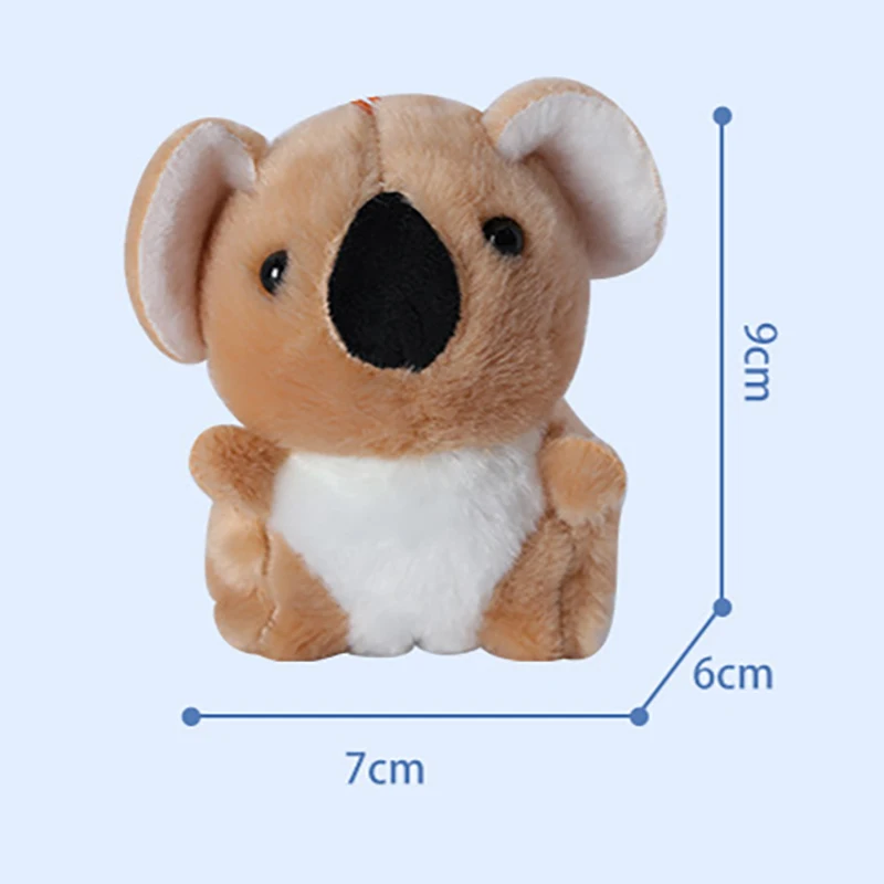 Koala en peluche de dessin animé pour enfants, pendentif beurre, porte-clés animal mignon, décoration de sac à dos, jouets pour enfants, cadeau d'anniversaire