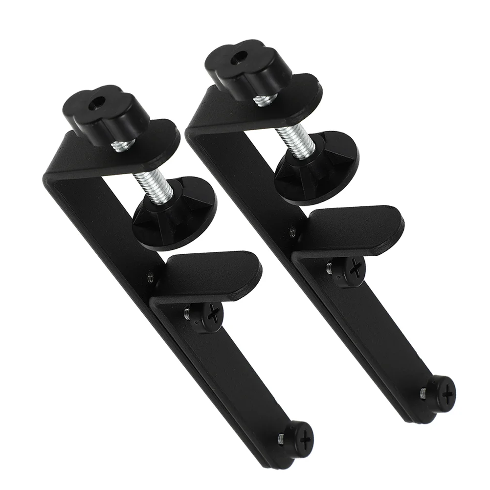 2 Pcs Desktop Stand Pegboard Fixing Clamp Panel Support Display Table-top Part Accessories Bracket Connector