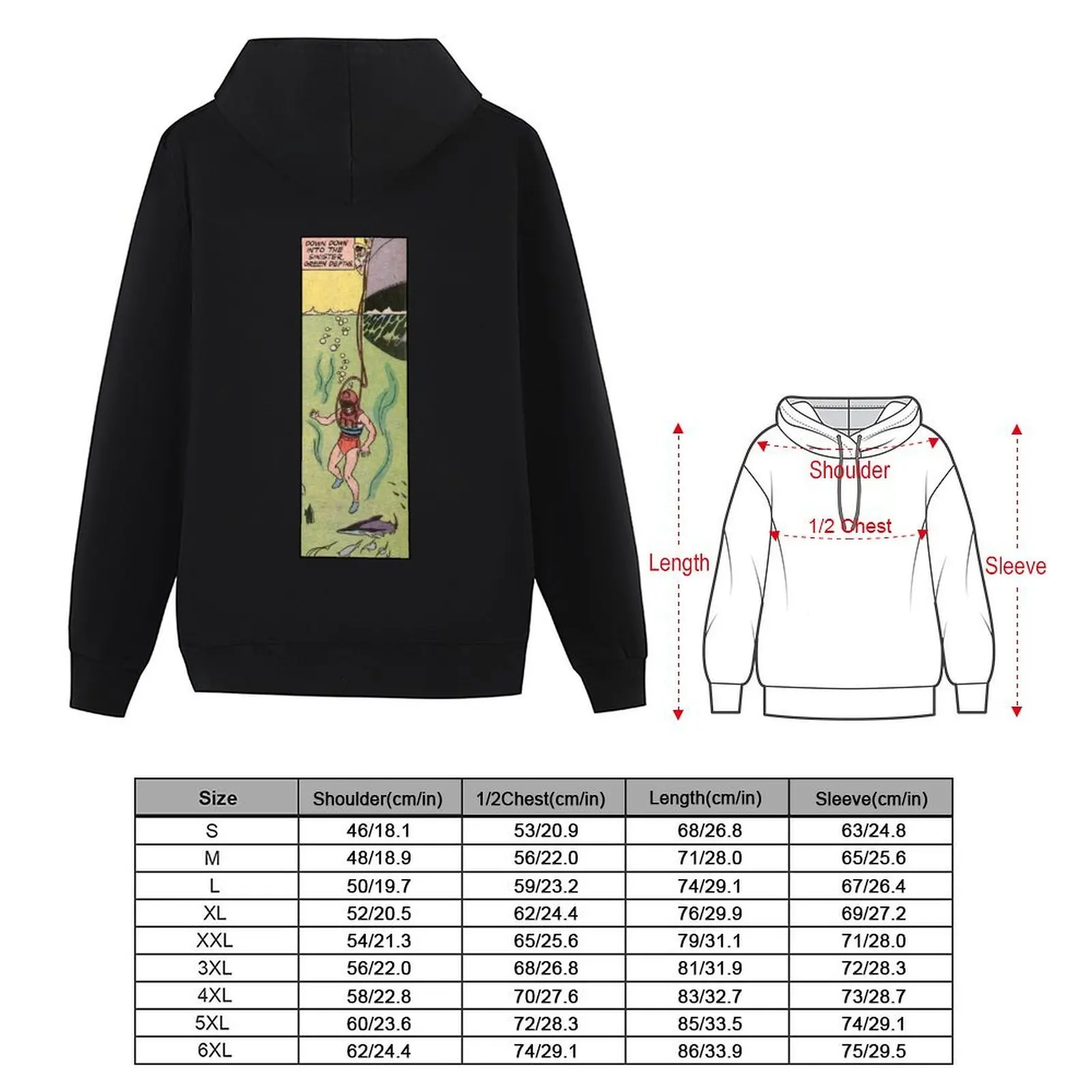 Down Down Into The Sinister Green Depths... Hoodie autumn new products mens designer clothes fashion men tracksuit