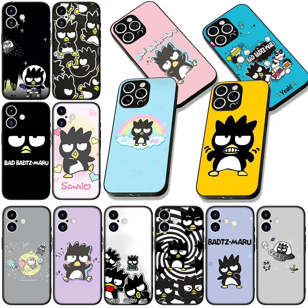 Для Apple iPhone 17 Air 16 14 15 Pro Max Plus 15+ 16E XR ProMax Чехол для телефона Bad Badtz Maru Аниме BadBadtz Защитный чехол
