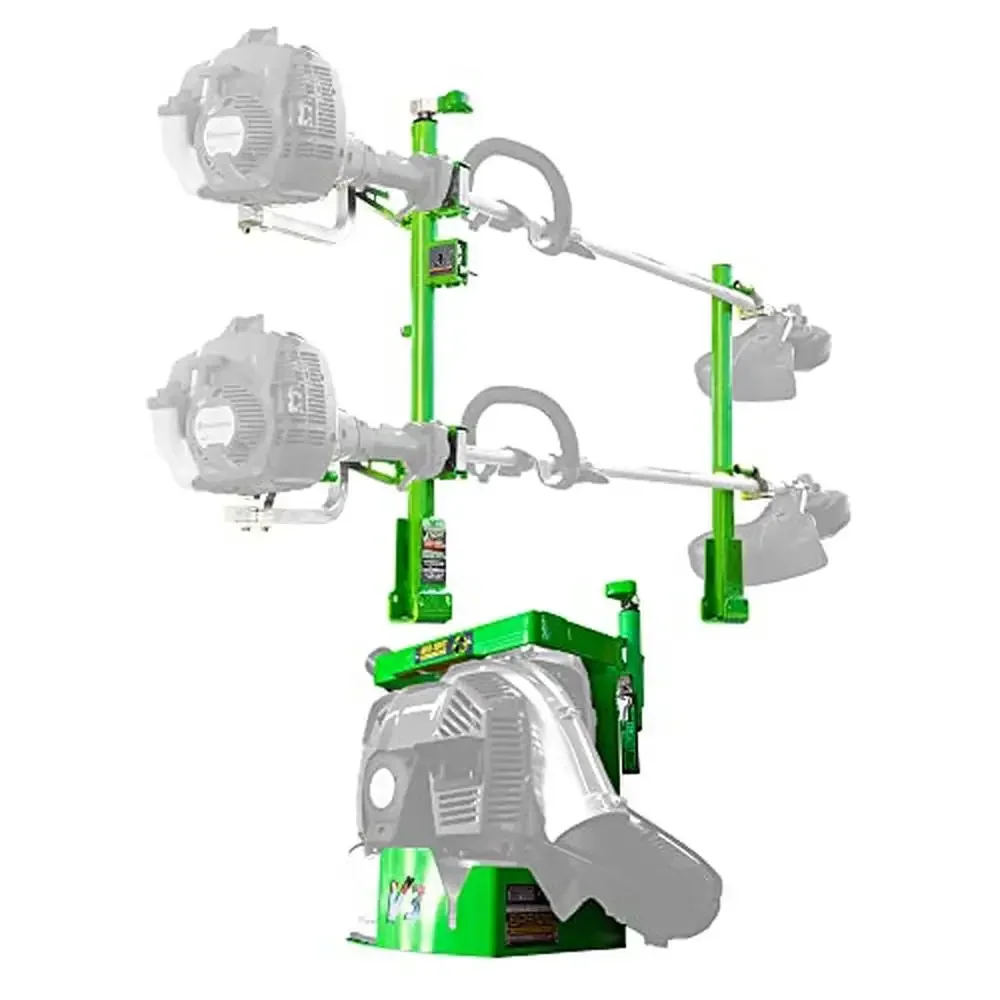 

Xtreme Pro Series 2 Position Line Trimmer and Leaf Blower Rack Set Securely Holds and Protects Garden Equipment Easy Assembly