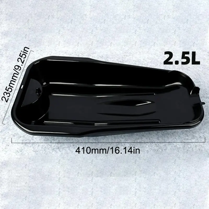 2.5L Oil Drain Pan For Motorcycle And Car Applications Featuring PP Material Resistant To Warping And Deformation