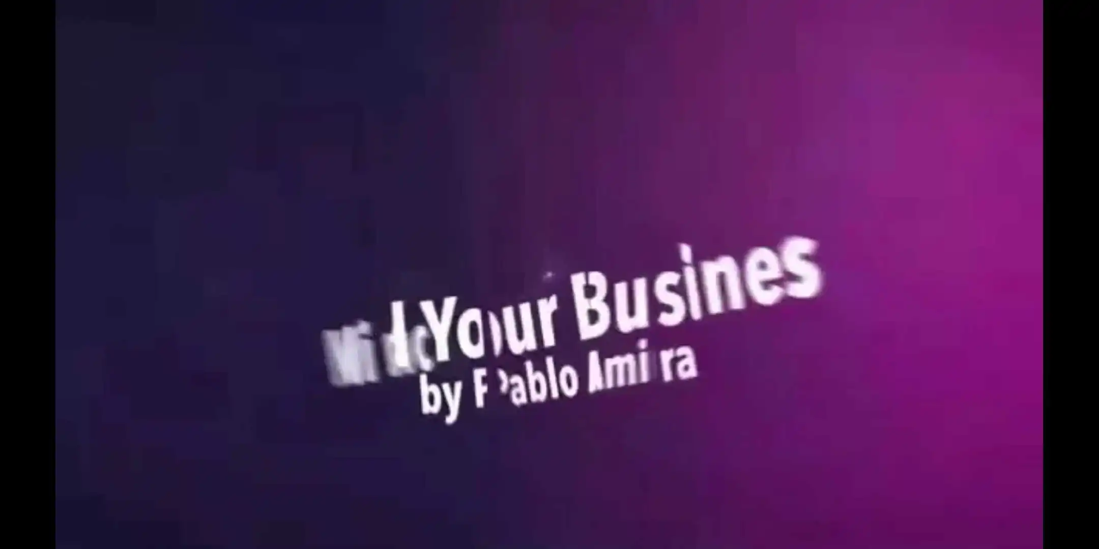 2020 Mind Your Business Project by Pablo Amira,   Magic tricks (Magic instruction)