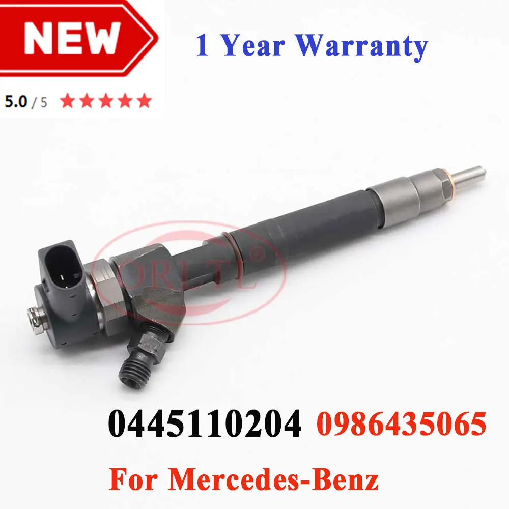 

New 0 445 110 204 Common Rail Fuel Injector 0445110204 for Mercedes-Benz OE 6120700587 6120700087