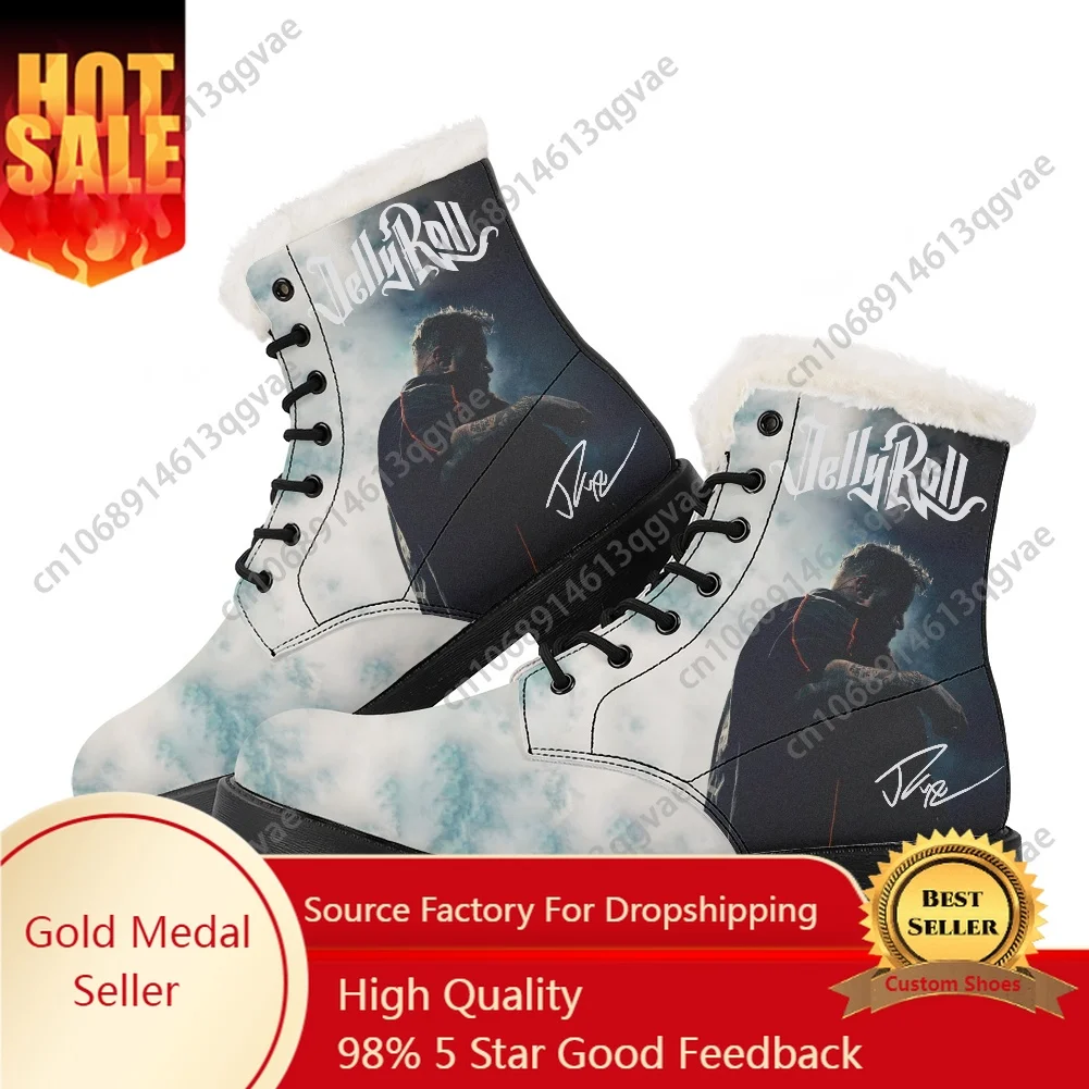 

Jelly Singer Roll Music Reaper7man Plush Boots Mens Womens Teenager Shoes Casual Boot Light High Quality Couple Customize Shoe