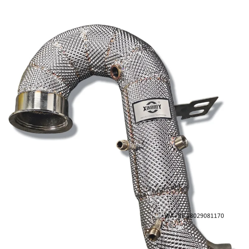 

15.High Performance Stainless Steel High-Flow Front Pipe With Catalytic Converter for GT50