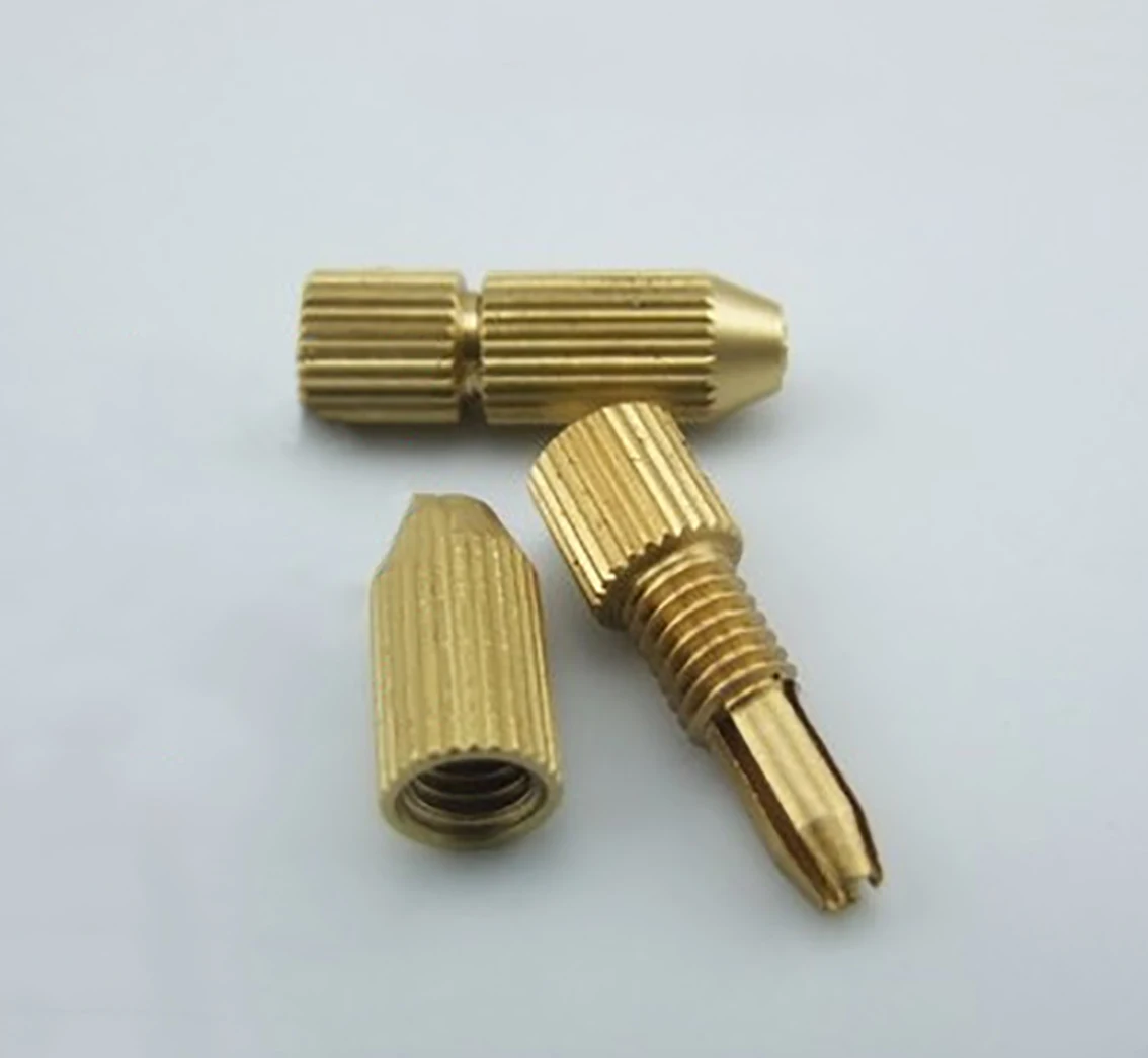 

1Pcs Brass Electric Motor Shaft Clamp 2mm/2.3mm/3.17mm Micro Drill Clamp Fixture Chuck 0.7-3.17mm DIY Model Accessories