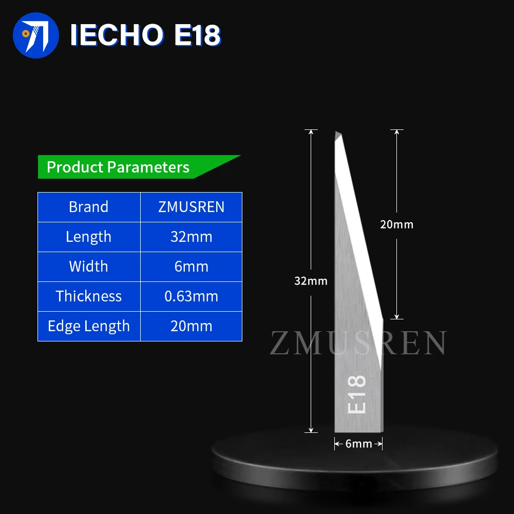 10PCS IECHO Oscillating Blade E16 E17 E17L E18 E19-3 E19-31 E18L for IECHO Digital Cutter Cemented Carbide Vibration Knife