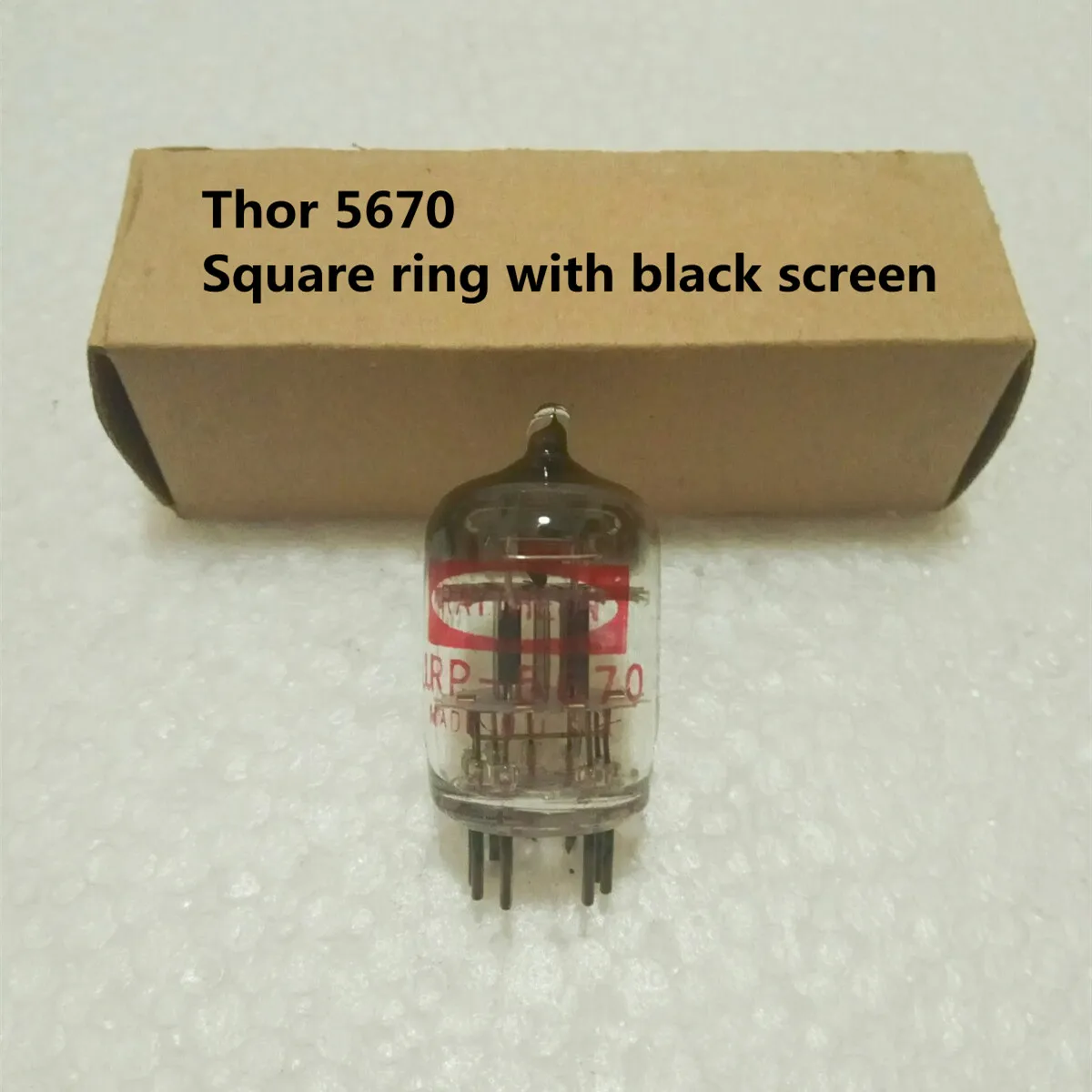 

(1PCS) Thor 5670 tube half mercury black screen square ring/generation 6N3 6H3 396A sound quality bar