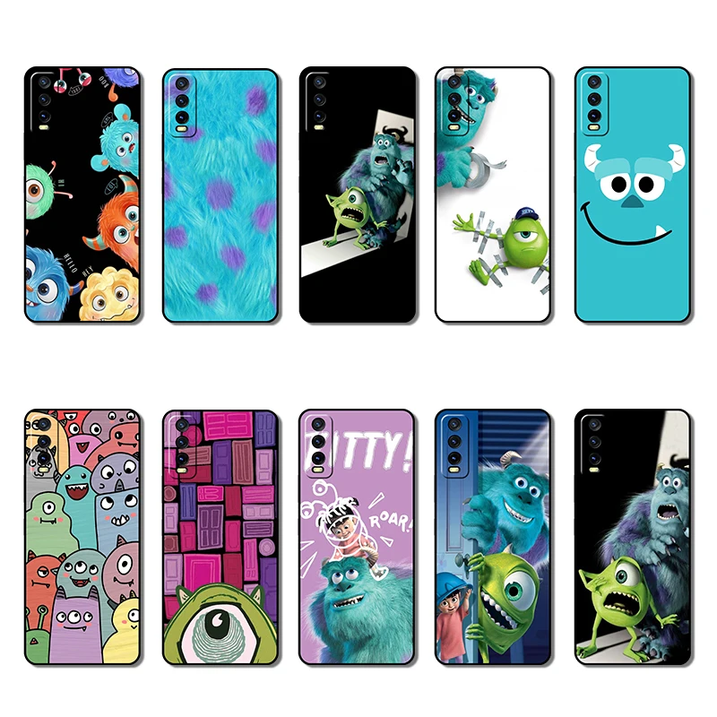 Soft black phone case for  Vivo Y20i Y20S Y20 Y21T Y21S Y21 Y22 Y22S Y27 Y27S Y30 Y31 Y33S Y35 monsters inc casing