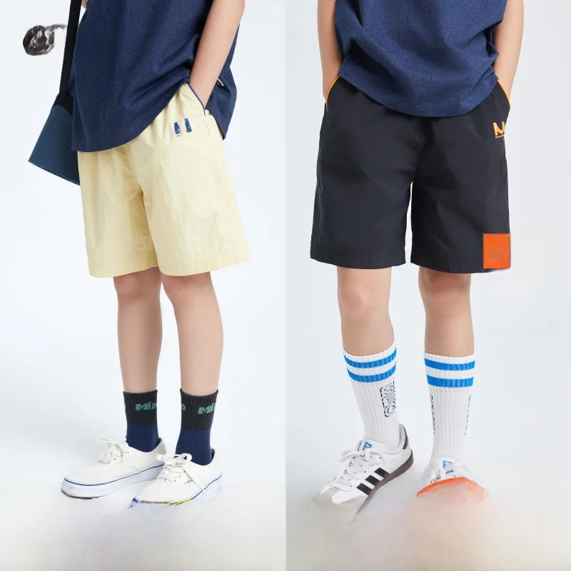 

Lightweight Wearable Mipo SS24 Summer Children's Sports Shorts Boys 2025 New Girls Pants Summer Casual Print Loose Fit