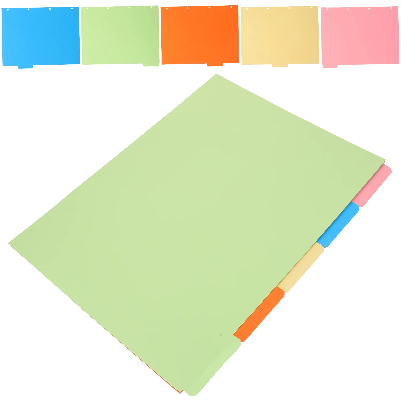 2 Set Divisori per raccoglitori Separatori per notebook Divisori per pagine per file ad arco a leva Pratico design dai colori vivaci Risparmia tempo