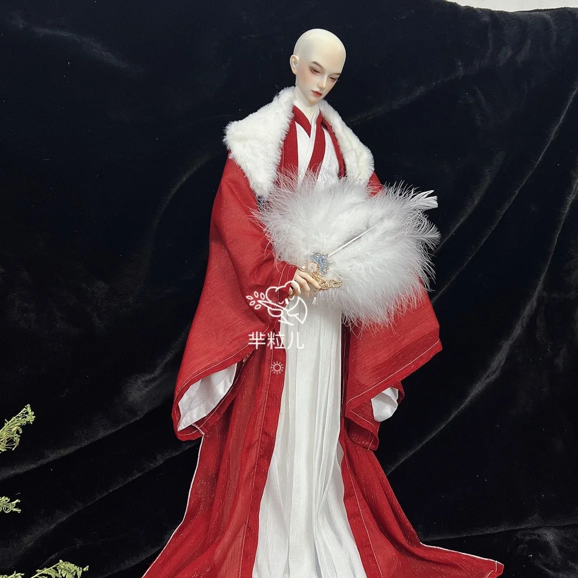 

Uncle Size 75CM Doll Clothes, 1/4 BJD Red Dress Free Shipping