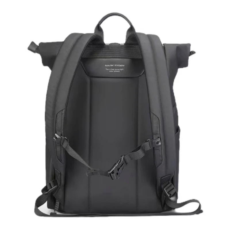 New Men's and Women's Business Travel Backpack Magnetic Buckle Design Oxford +PU Urban Leisure Computer Bag