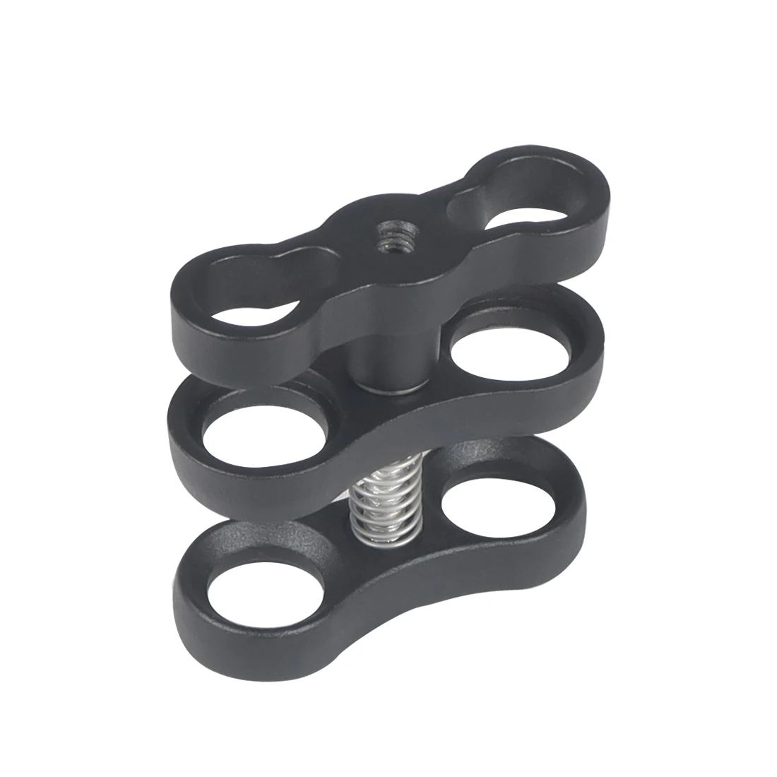 Metall Schmetterling Klemme Unterwasser Tauchen für GoPro 1-zoll Kugelkopf 2 Löcher Clip Halterung Licht Arm Fix Stativ Halterung Adapter – Detail 6