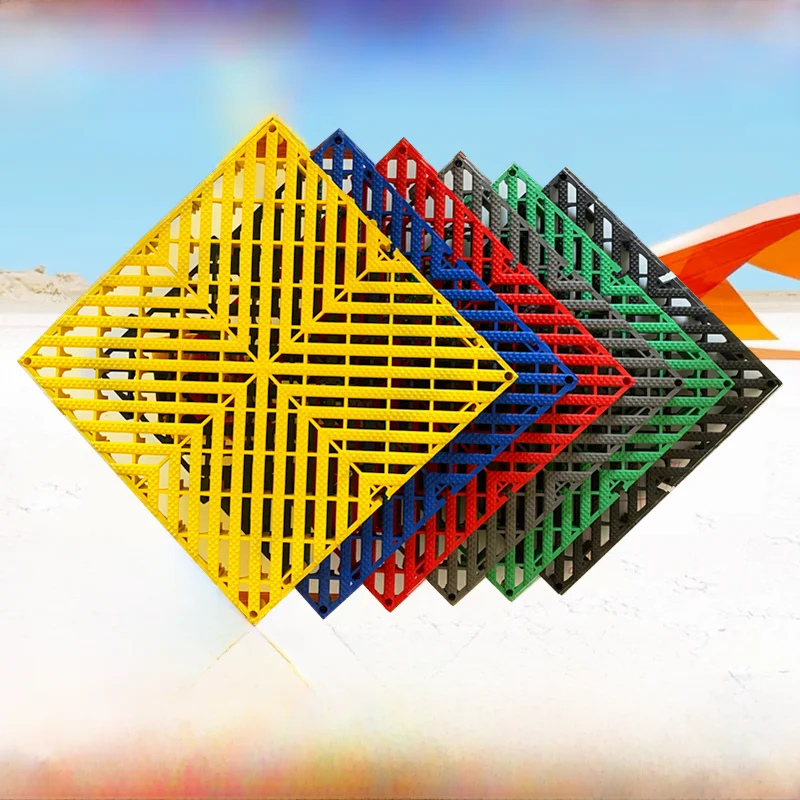 

Коммерческий пластиковый дренажный настил для пола без кромкования, простой монтаж, однотонный