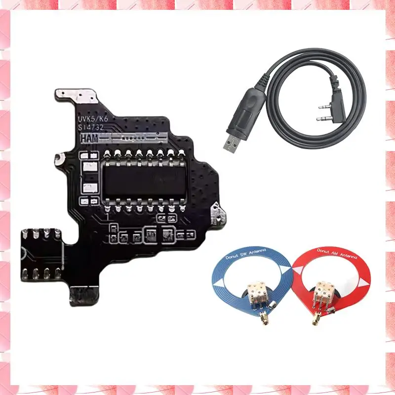 JAJA SI4732 Module Modification+2Xdonut Antenna For Quansheng K5/K6 Shortwave Radio Module Intercom Modification Module