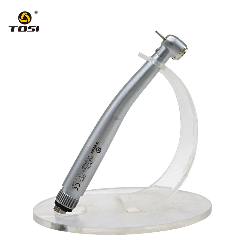 TOSI LED Dental E-generator Push Button High Speed Handpiece Air Turbine Triple Three Water Spray Hand piece 4hole 2hole